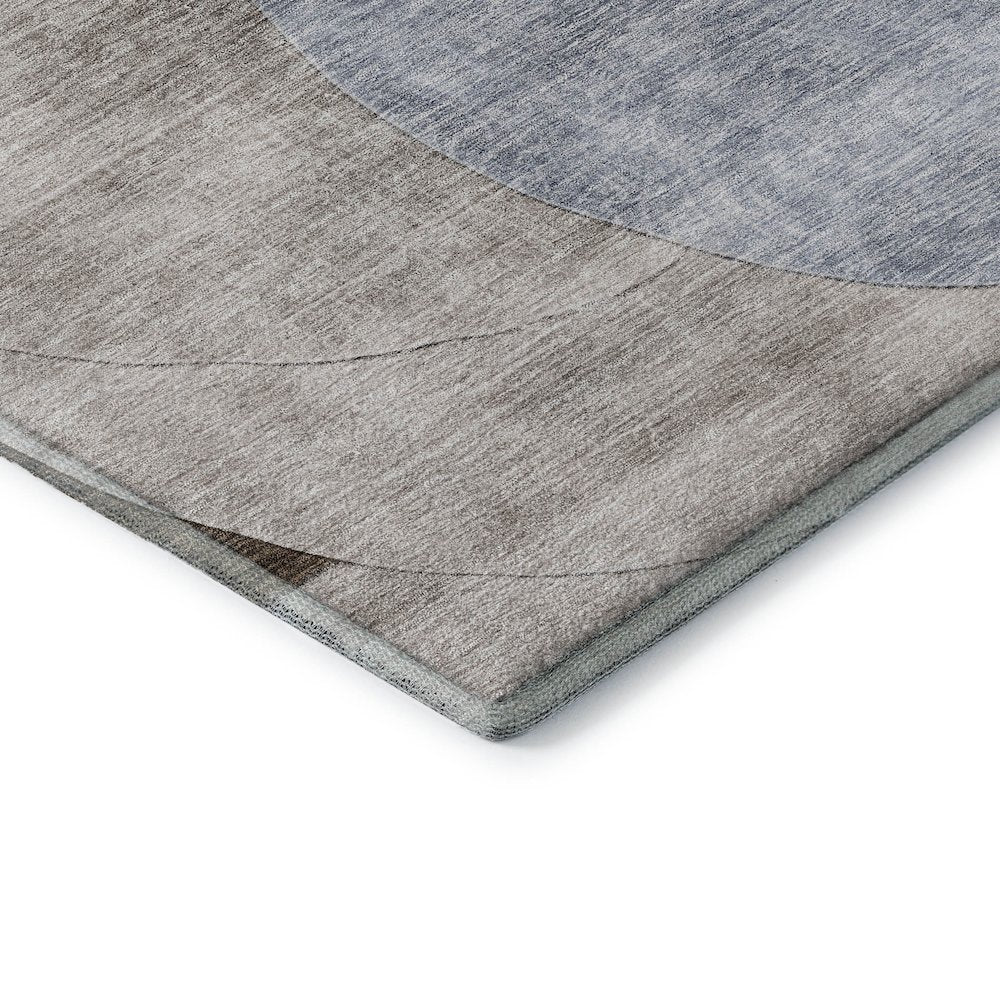 Premium Machine Washable Mayfield AMF1140 Denim 2'3" x 7'6" Runner Rug