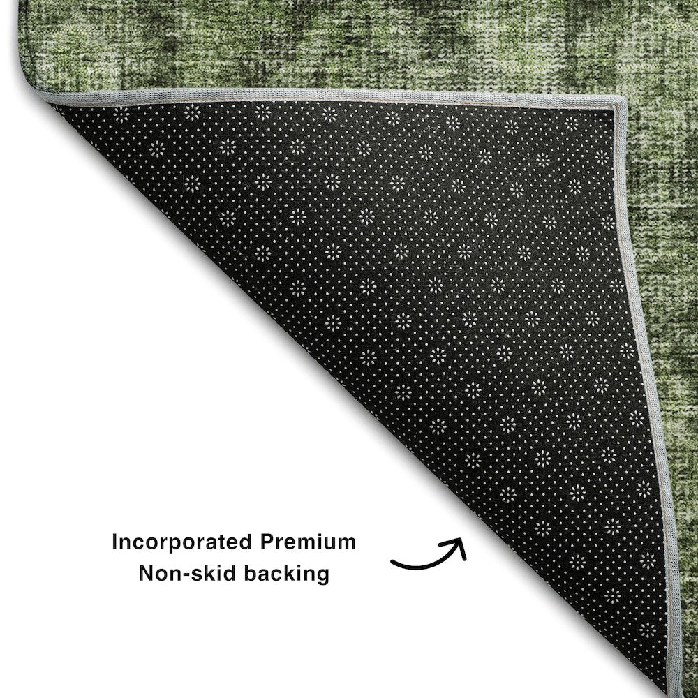 Premium Machine Washable Mayfield AMF1145 Cactus 2'3" x 7'6" Runner Rug