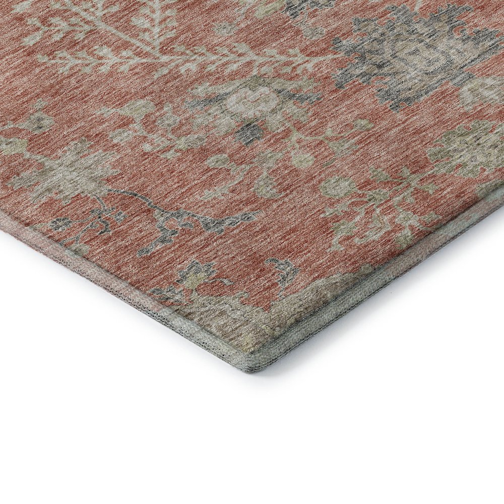 Premium Machine Washable Mayfield AMF1156 Coral 2'3" x 7'6" Runner Rug