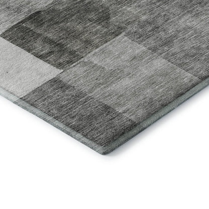 Premium Machine Washable Mayfield AMF1190 Pewter 2'3" x 7'6" Runner Rug