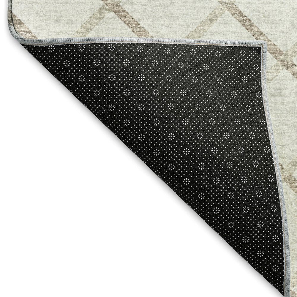 Premium Machine Washable Mayfield  Ivory 2'3" x 7'6" Runner Rug