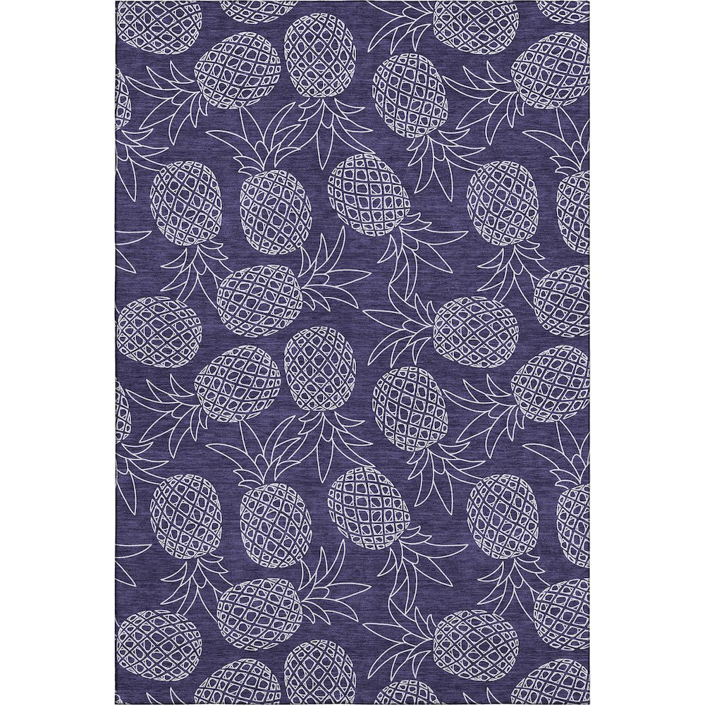 Premium Machine Washable Mayfield  Blue 3' x 5' Rug