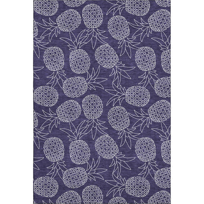 Premium Machine Washable Mayfield  Blue 3' x 5' Rug
