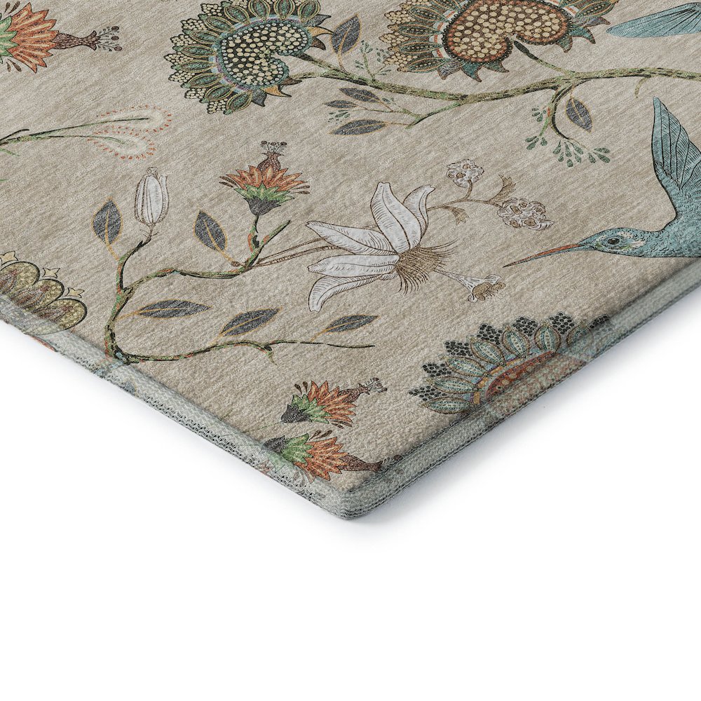 Premium Machine Washable Mayfield  Beige 2'3" x 7'6" Runner Rug