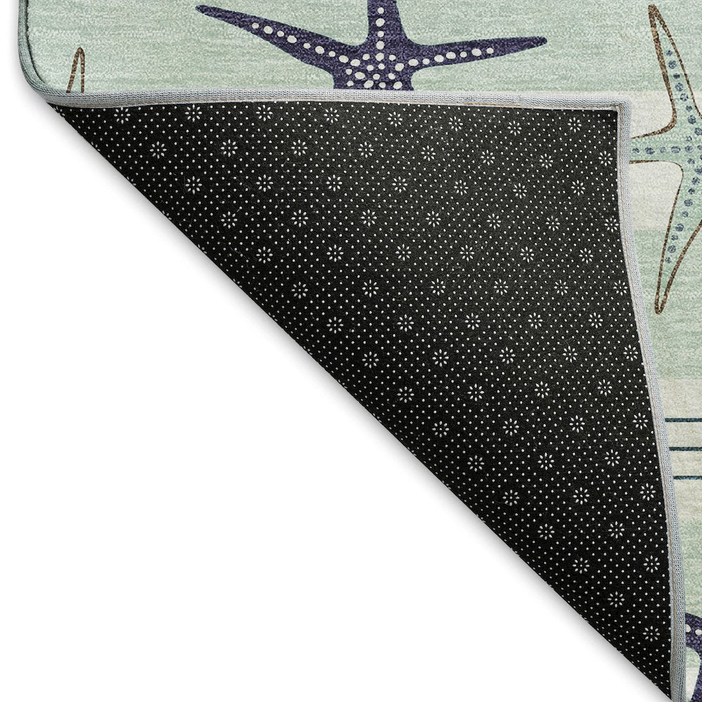 Premium Machine Washable Mayfield  Seaglass 2'3" x 7'6" Runner Rug