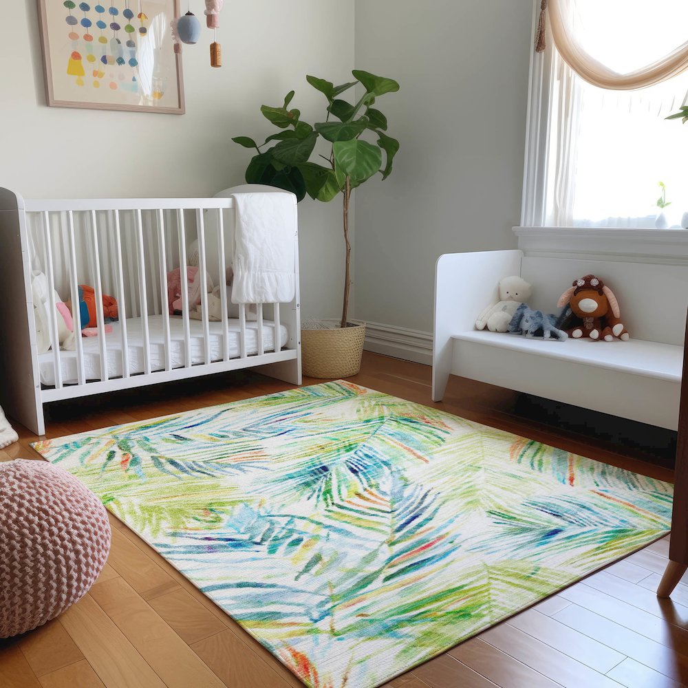 Premium Machine Washable Mayfield  Multi 3' x 5' Rug