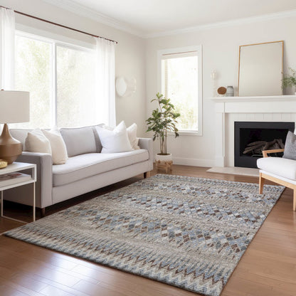 Premium Machine Washable Mayfield  Blue 3' x 5' Rug