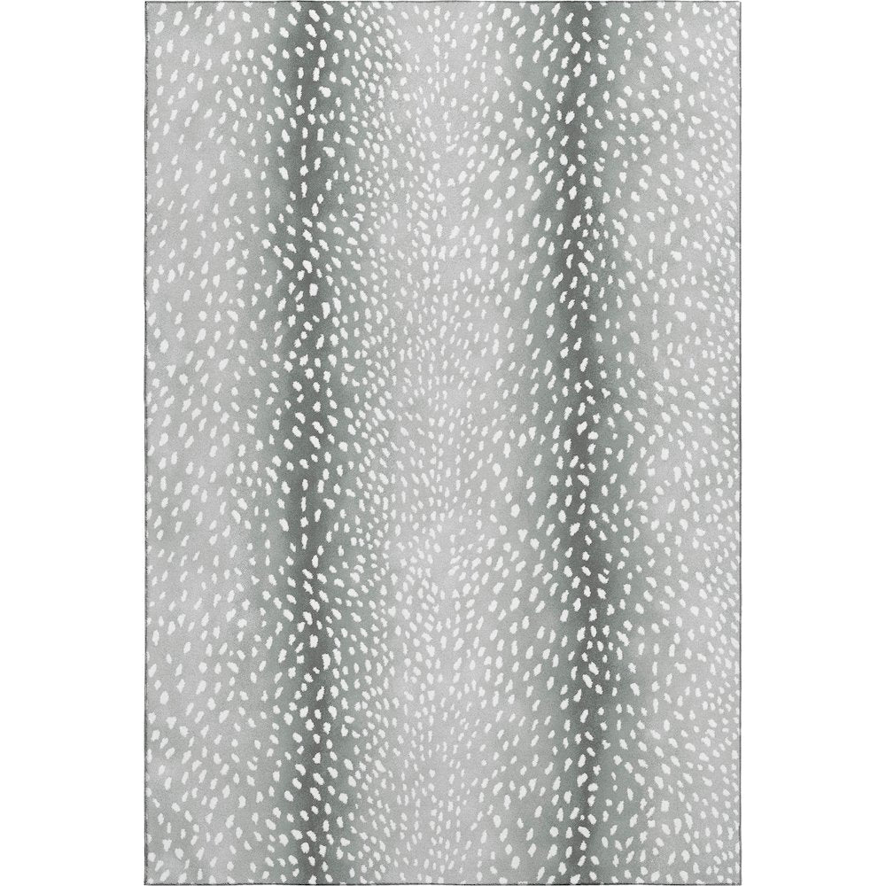 Premium Machine Washable Mayfield  Gray 3' x 5' Rug
