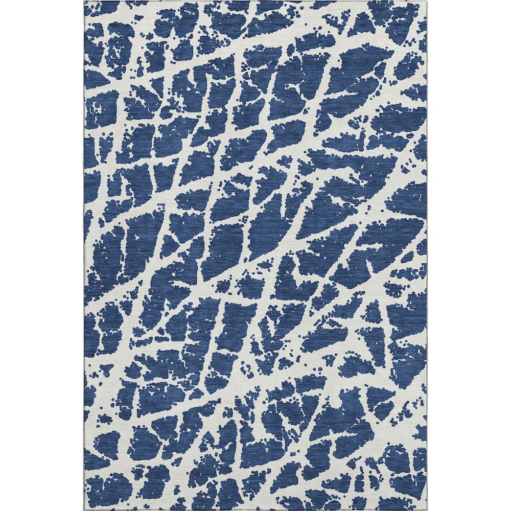 Premium Machine Washable Mayfield  Navy 3' x 5' Rug