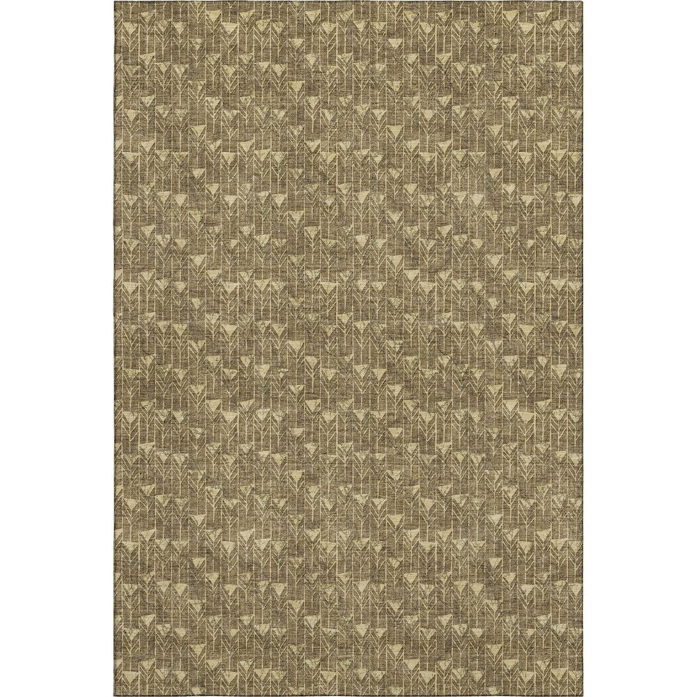 Premium Machine Washable Mayfield  Brown 3' x 5' Rug