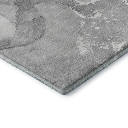 Premium Machine Washable Mayfield  Gray 2'3" x 7'6" Runner Rug