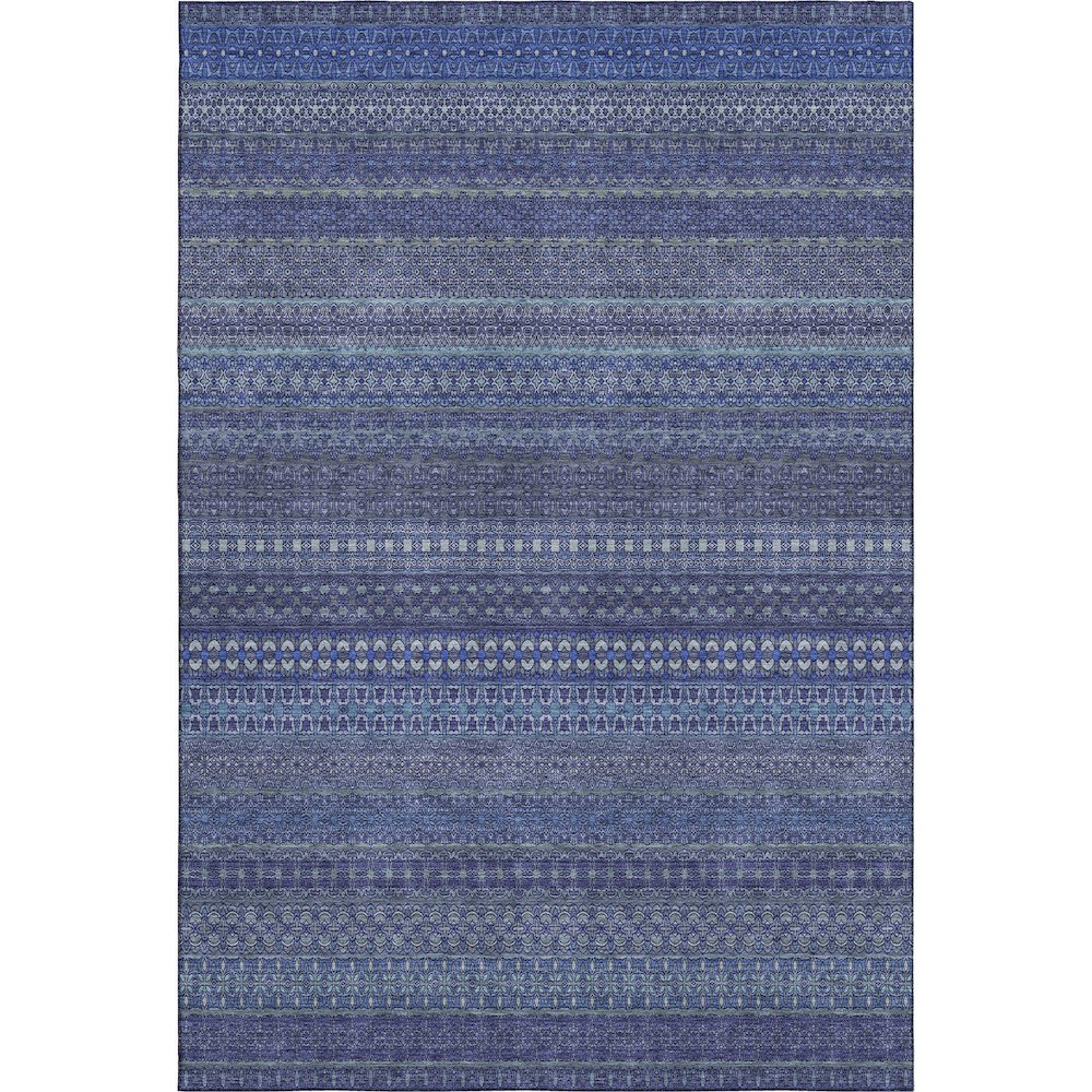 Premium Machine Washable Mayfield  Navy 3' x 5' Rug