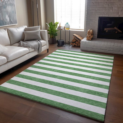 Premium Machine Washable Mayfield  Green 3' x 5' Rug
