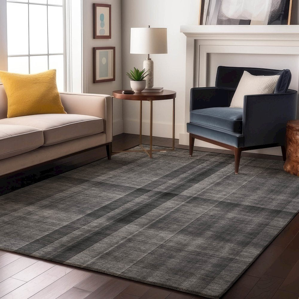Premium Machine Washable Mayfield  Gray 3' x 5' Rug