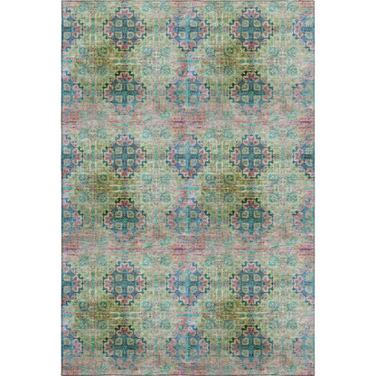 Premium Machine Washable Mayfield  Green 3' x 5' Rug