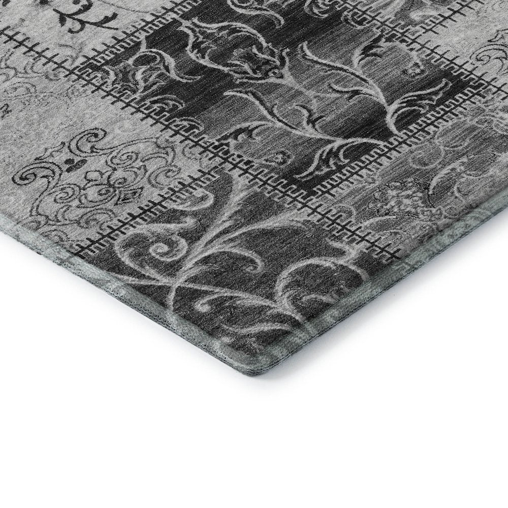 Premium Machine Washable Mayfield  Gray 2'3" x 7'6" Runner Rug
