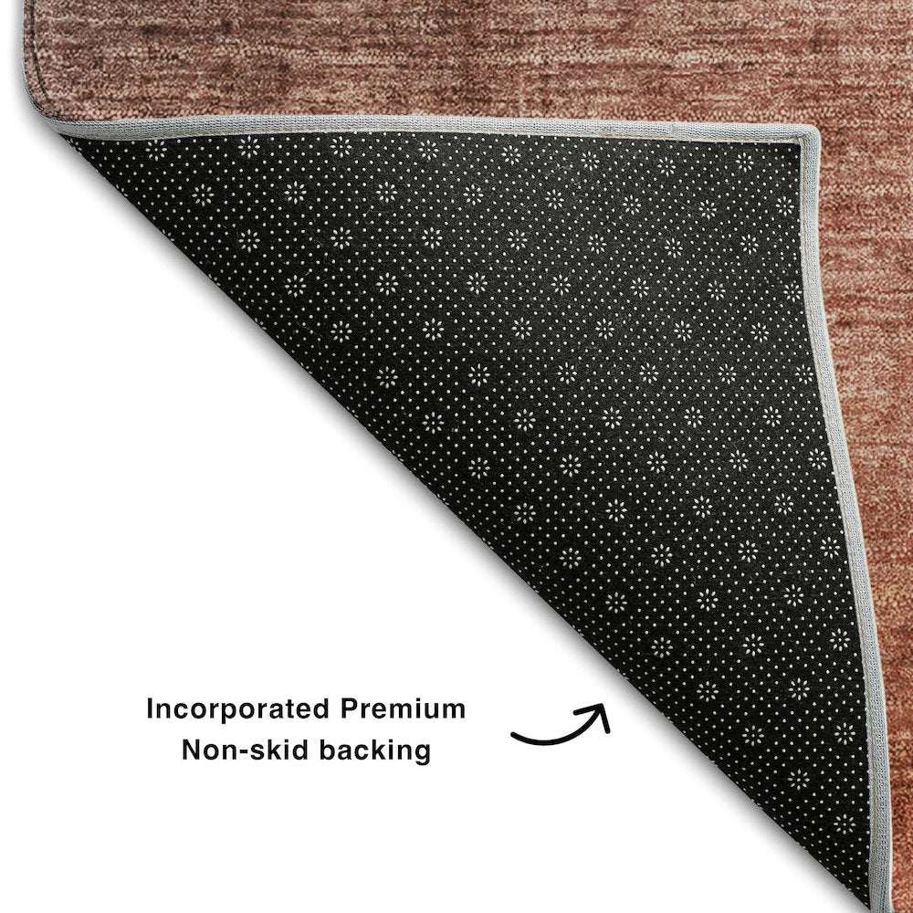 Premium Machine Washable Mayfield  Teal 2'3" x 7'6" Runner Rug