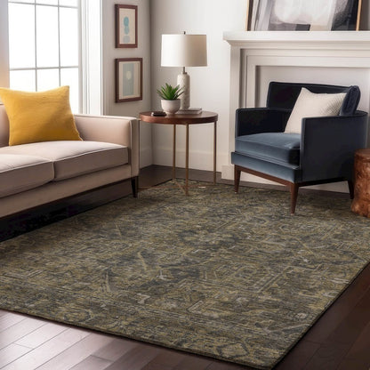 Premium Machine Washable Mayfield  Chocolate 3' x 5' Rug