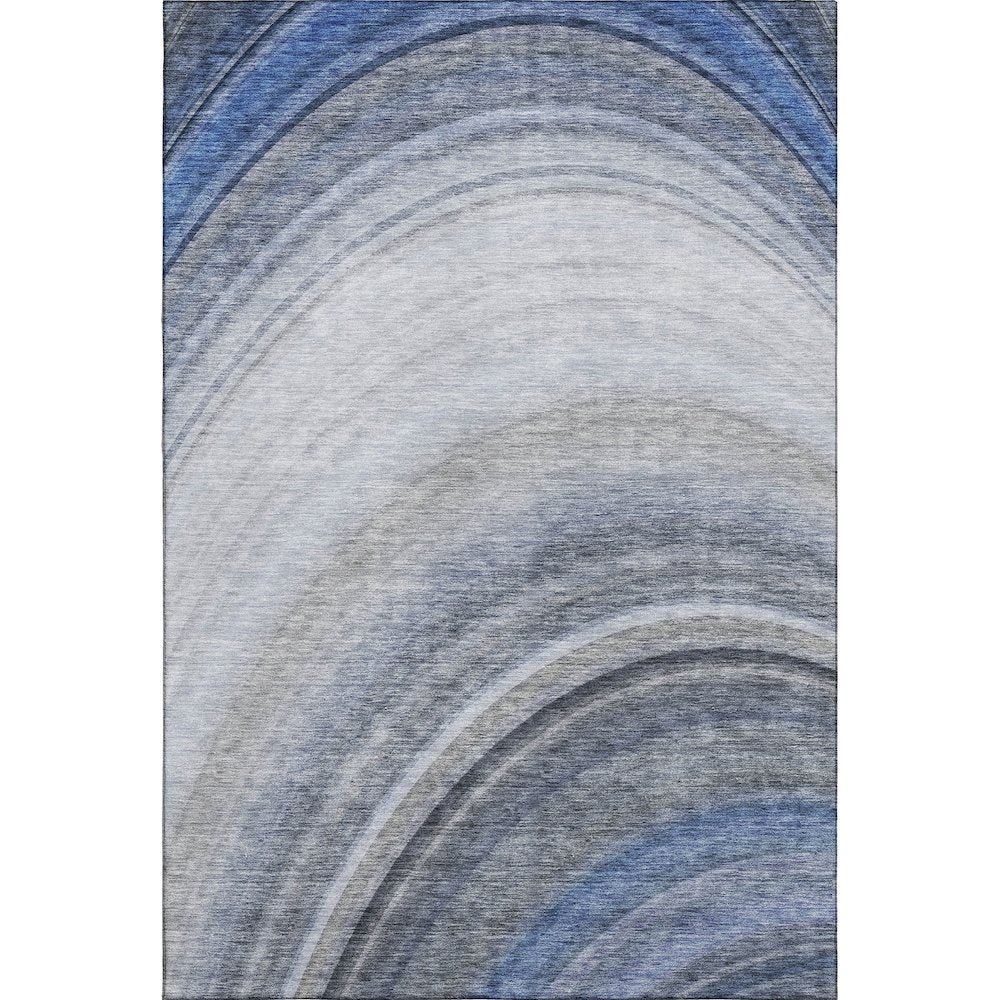 Premium Machine Washable Mayfield  Blue 3' x 5' Rug