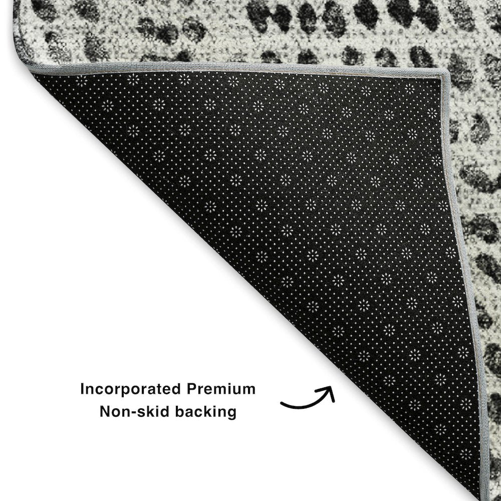 Premium Machine Washable Mayfield  Pewter 2'3" x 7'6" Runner Rug