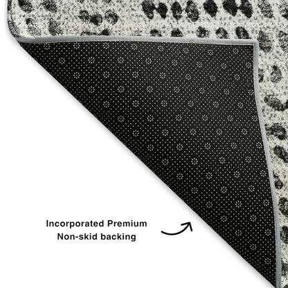 Premium Machine Washable Mayfield  Pewter 2'3" x 7'6" Runner Rug