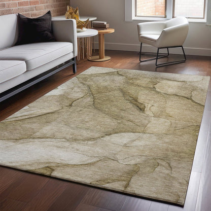 Premium Machine Washable Mayfield  Brown 3' x 5' Rug