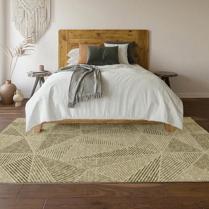 Premium Machine Washable Mayfield  Khaki 3' x 5' Rug