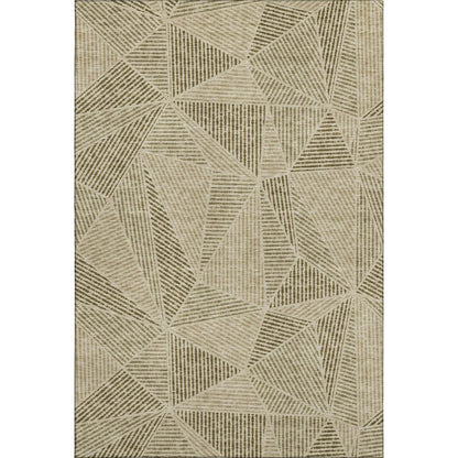 Premium Machine Washable Mayfield  Khaki 3' x 5' Rug
