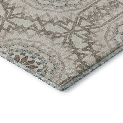 Premium Machine Washable Mayfield  Beige 2'3" x 7'6" Runner Rug