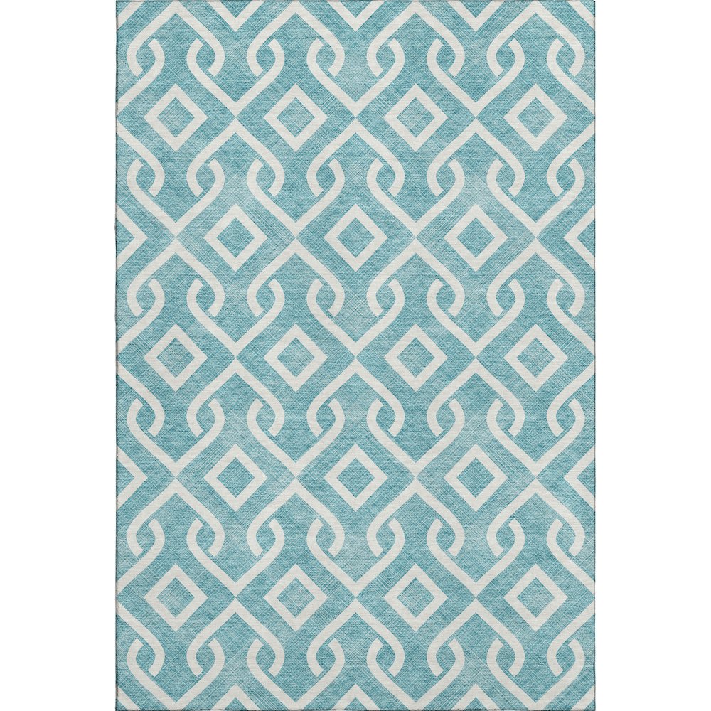 Premium Machine Washable Mayfield  Teal 3' x 5' Rug