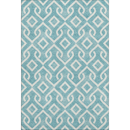 Premium Machine Washable Mayfield  Teal 3' x 5' Rug