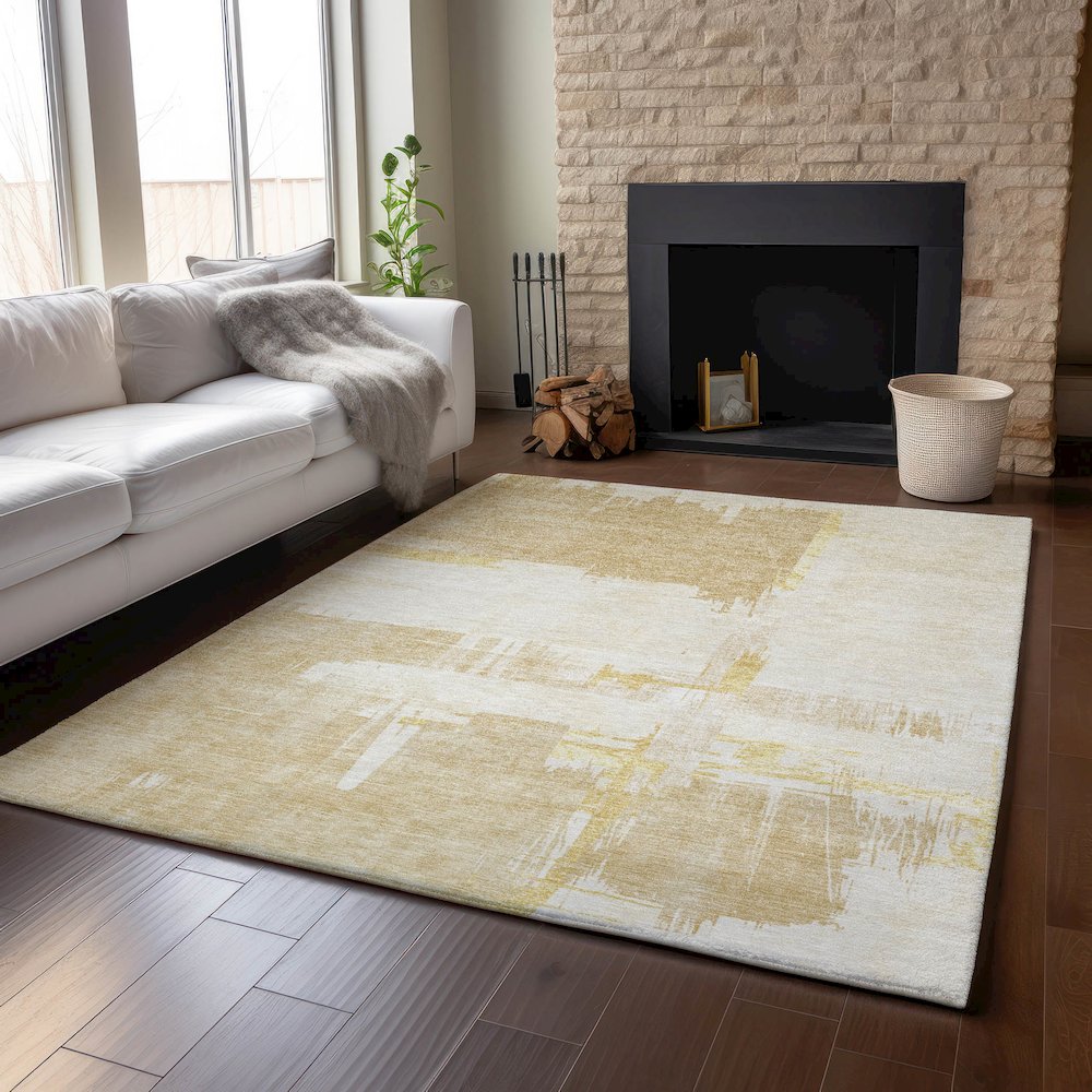 Premium Machine Washable Mayfield  Beige 3' x 5' Rug