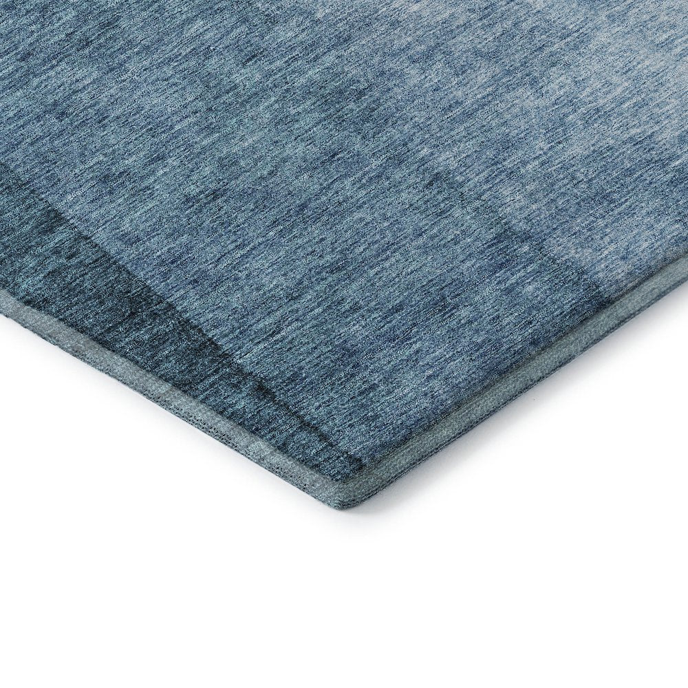 Premium Machine Washable Mayfield  Blue 2'3" x 7'6" Runner Rug