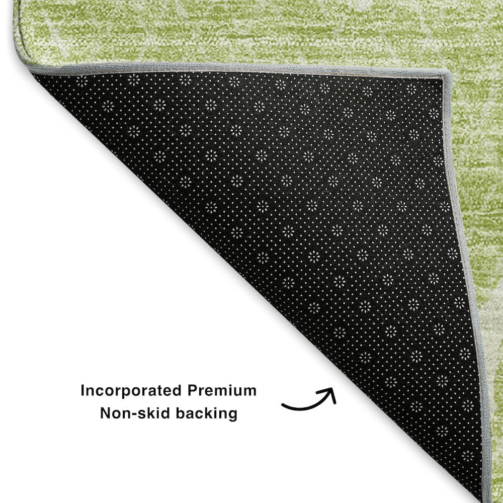 Premium Machine Washable Mayfield  Aloe 2'3" x 7'6" Runner Rug