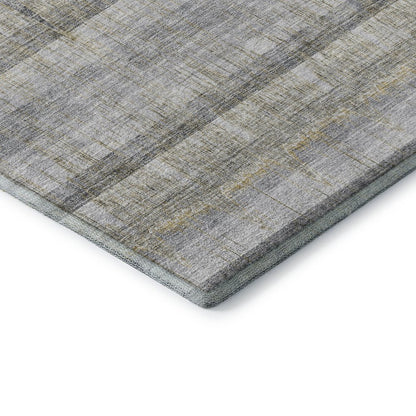 Premium Machine Washable Mayfield  Gray 2'3" x 7'6" Runner Rug