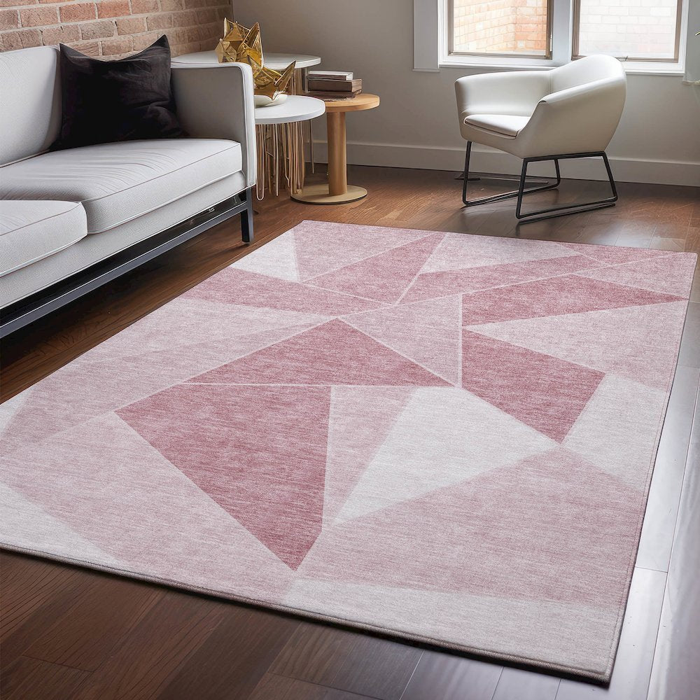 Premium Machine Washable Mayfield  Blush 3' x 5' Rug