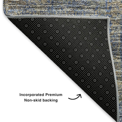 Premium Machine Washable Mayfield  Khaki 2'3" x 7'6" Runner Rug