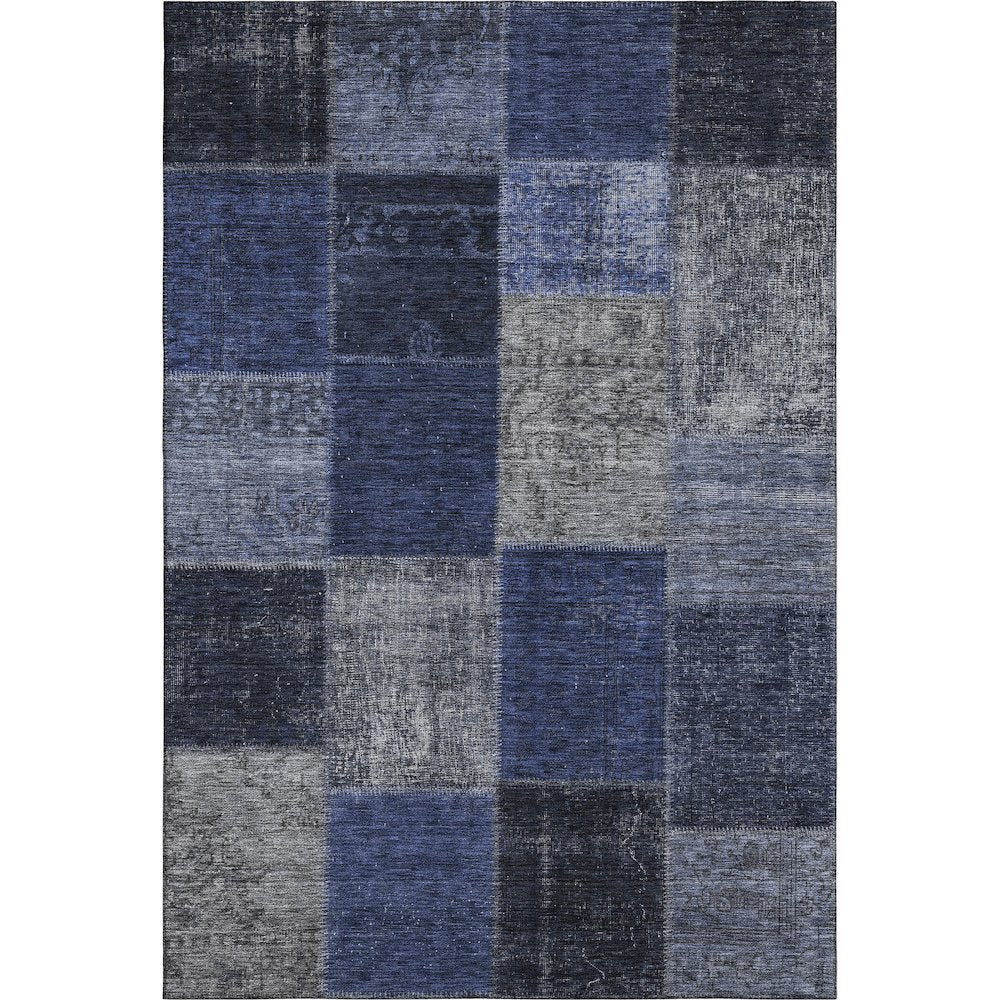 Premium Machine Washable Mayfield AMF663 Navy 3' x 5' Rug
