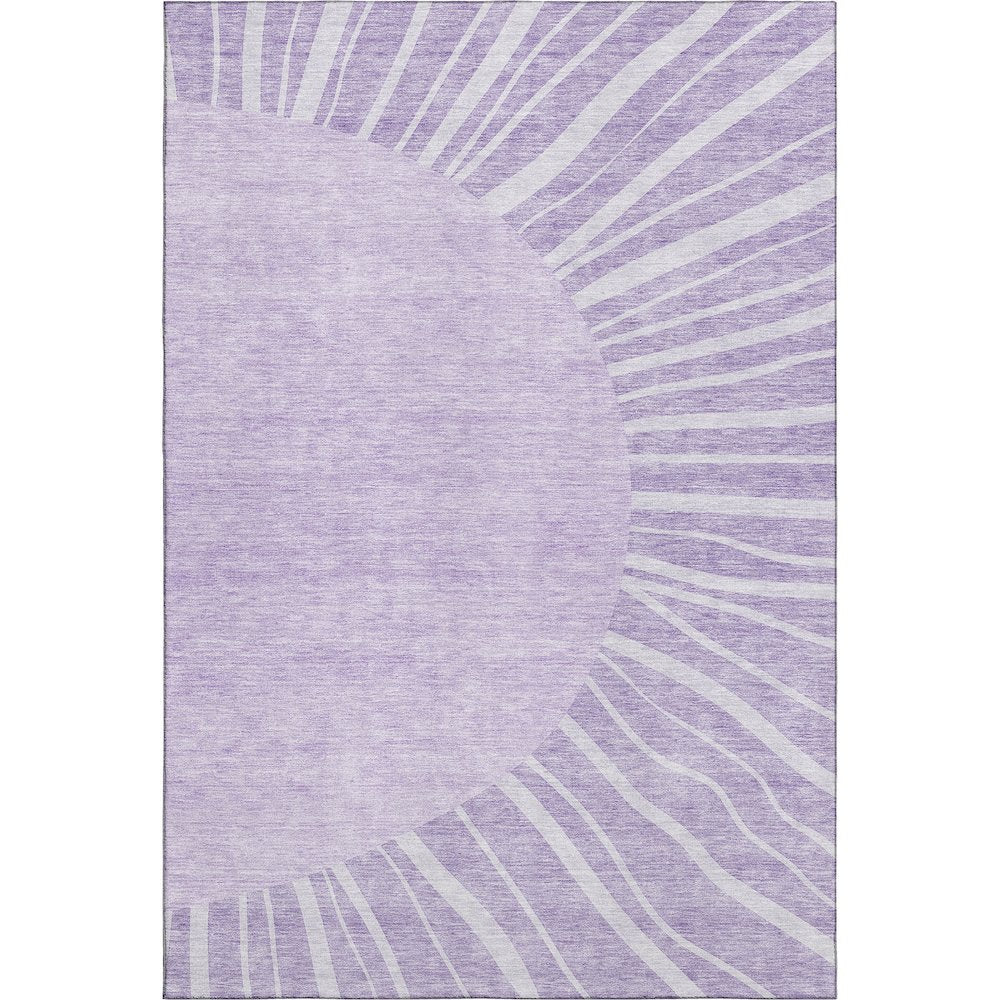 Premium Machine Washable Mayfield AMF668 Lavender 3' x 5' Rug