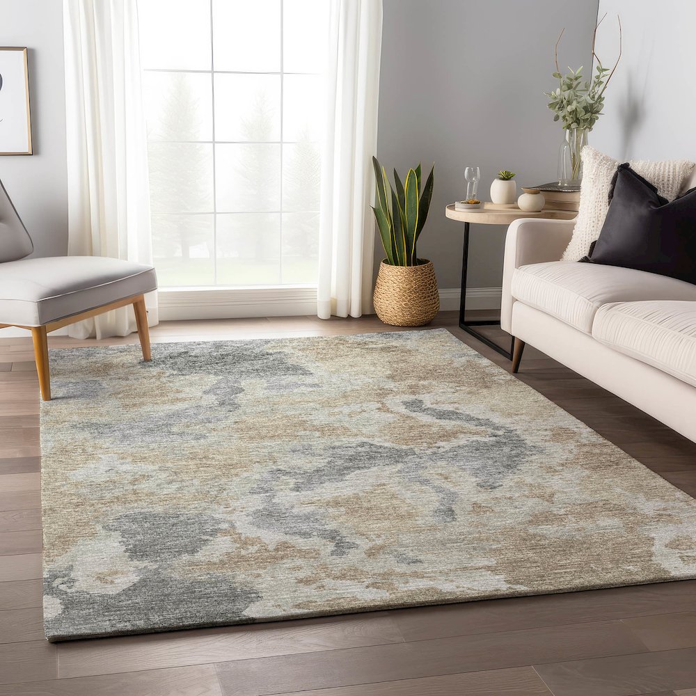 Premium Machine Washable Mayfield  Beige 3' x 5' Rug