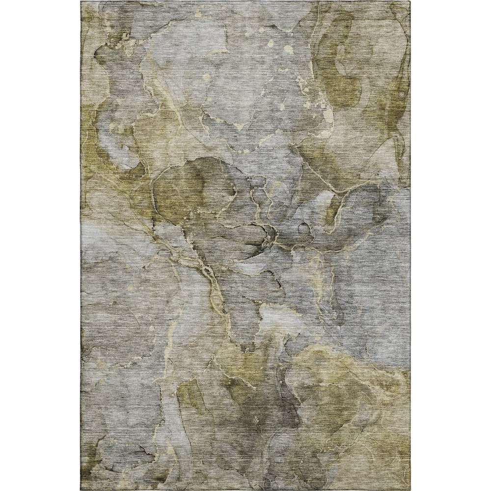 Premium Machine Washable Mayfield AMF689 Taupe 3' x 5' Rug