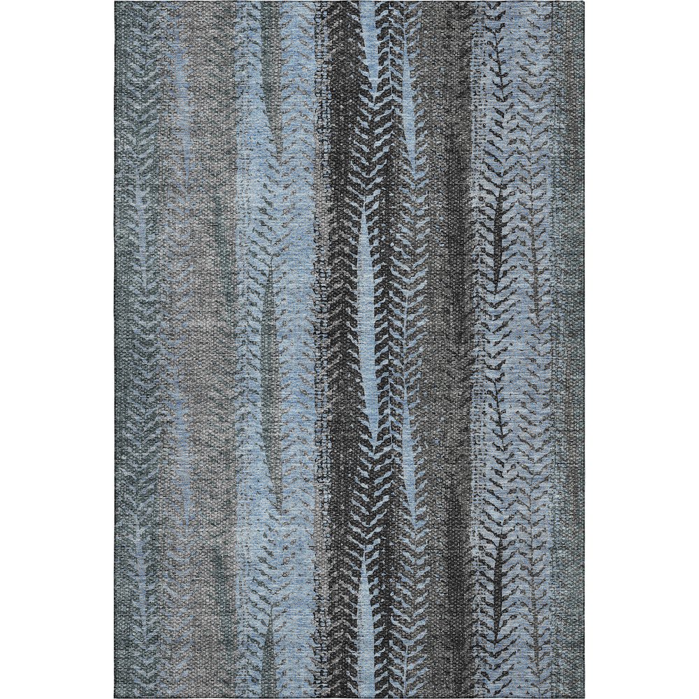 Premium Machine Washable Mayfield AMF693 Blue 3' x 5' Rug