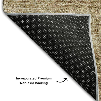 Premium Machine Washable Mayfield AMF696 Taupe 2'3" x 7'6" Runner Rug