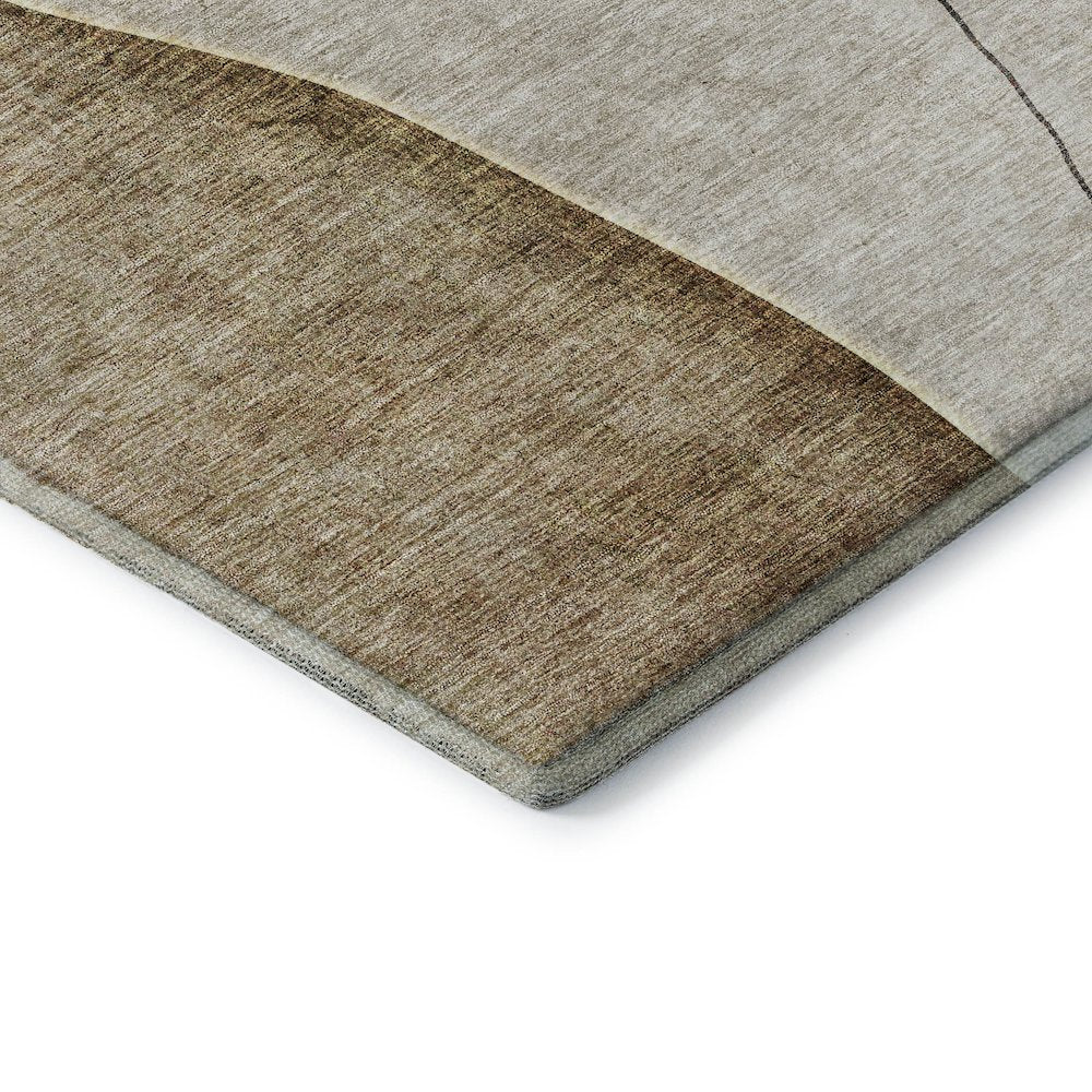 Premium Machine Washable Mayfield AMF696 Taupe 2'3" x 7'6" Runner Rug