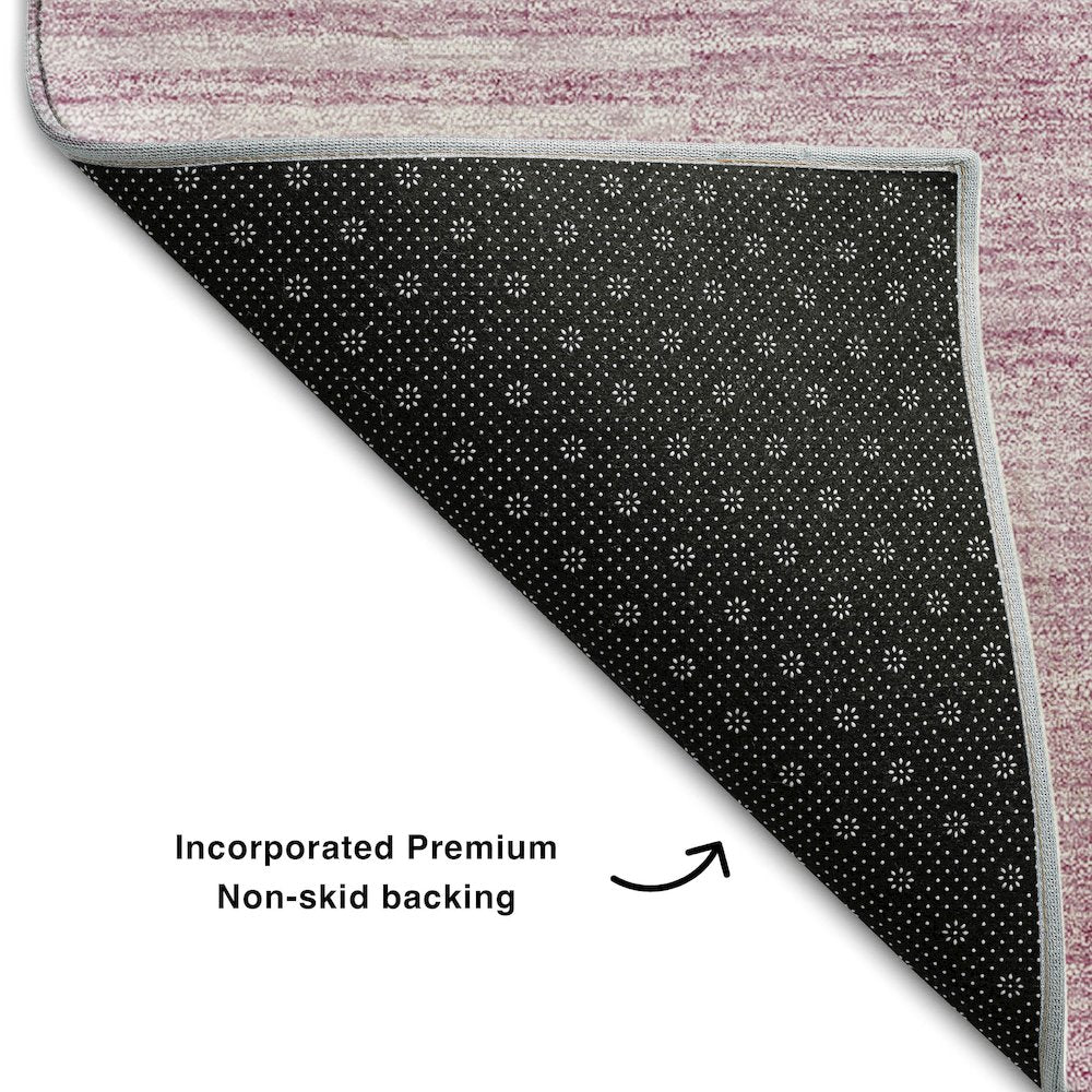 Premium Machine Washable Mayfield AMF711 Blush 2'3" x 7'6" Runner Rug