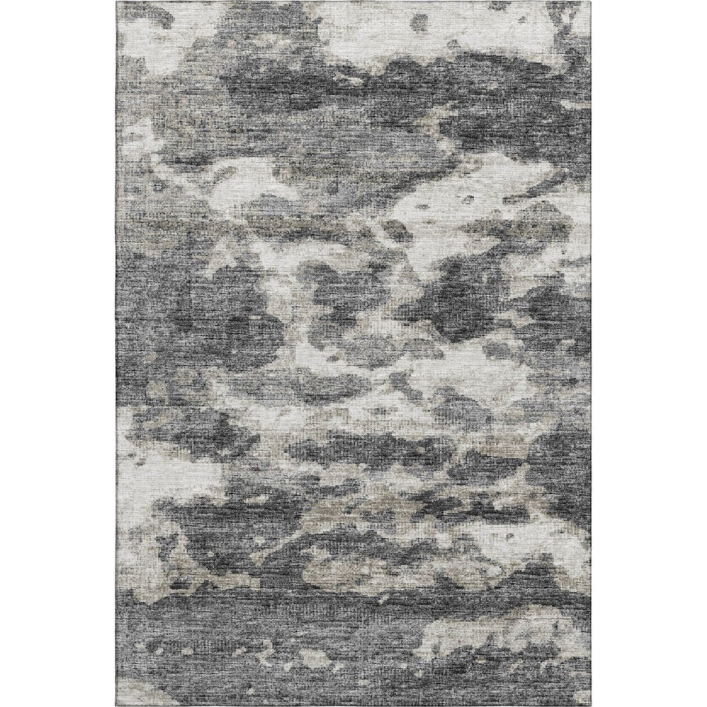 Premium Machine Washable Mayfield  Black 3' x 5' Rug