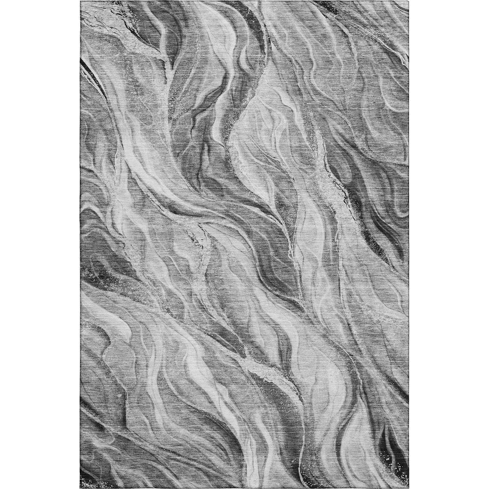 Premium Machine Washable Mayfield AMF720 Gray 3' x 5' Rug