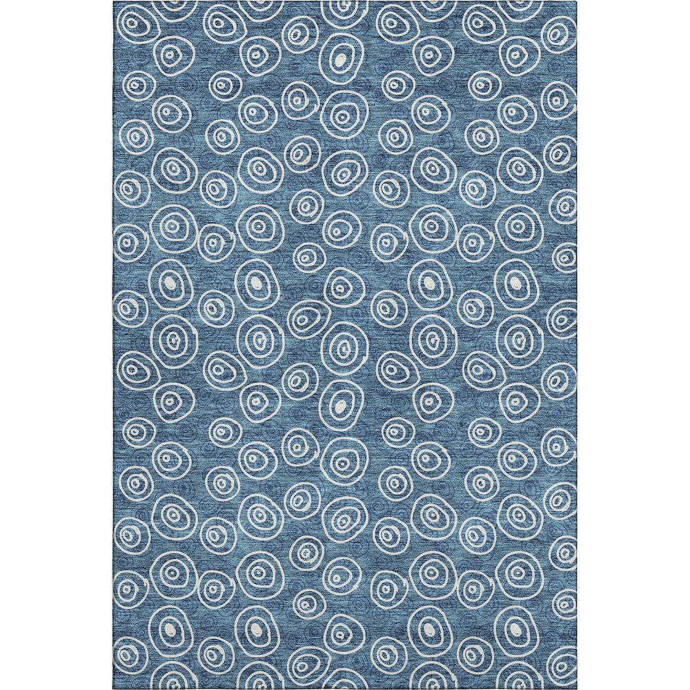 Premium Machine Washable Mayfield AMF728 Blue 3' x 5' Rug