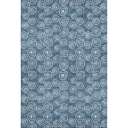 Premium Machine Washable Mayfield AMF728 Blue 3' x 5' Rug