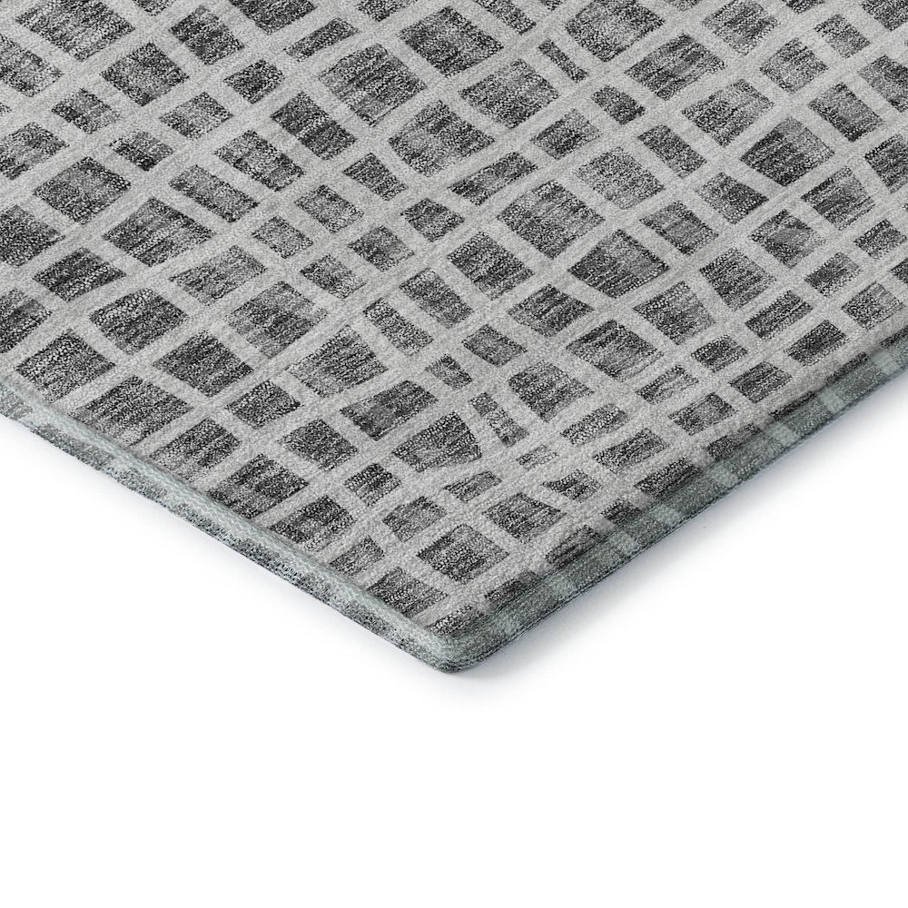 Premium Machine Washable Mayfield AMF729 Gray 2'3" x 7'6" Runner Rug